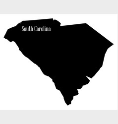 South Carolina State Silhouette Map