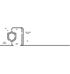 Phone Protection Line Icon Smartphone Or