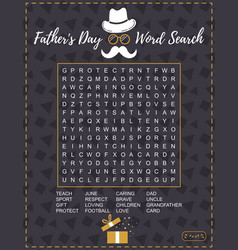 Fathers Day Word Search Puzzle