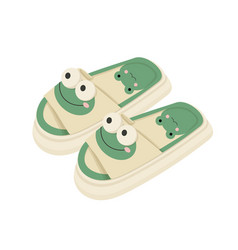 House Soft Frog Slippers Concept