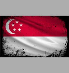 New Abstract Singapore Flag Background