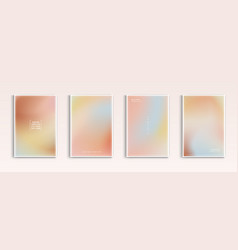 Pastel Gradient Backgrounds Set Soft Tender