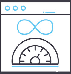 Unlimited Internet Line Icon Outline Symbol