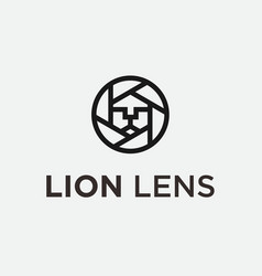 Lion Lens Logo Or Photography