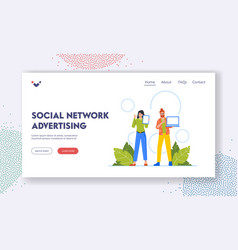 Social Network Advertising Landing Page Template