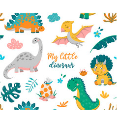 Dinosaurs Seamless Pattern