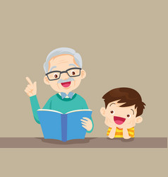 Grandparents With Grandchildren Reading