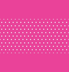 Pink Background With Seamless Polka Dot Pattern