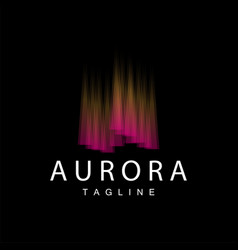 Aurora Logo Simple Aurora Nature Scenery Design