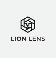 Lion Lens Logo Or Photography