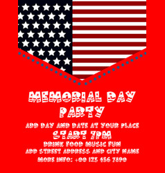 Memorial Day Party Flyer Poster Design