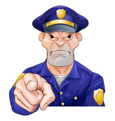 Angry Pointing Policeman