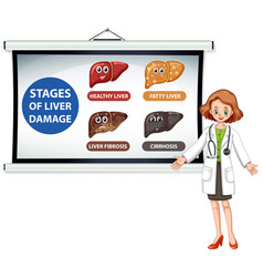 Diagram Showing Stages Of Liver Damage