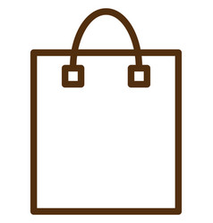 Long Brown Bag On A White Background