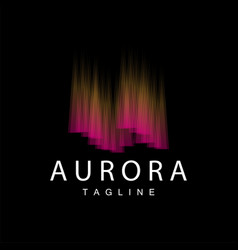 Aurora Logo Simple Aurora Nature Scenery Design