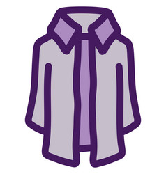 Purple Buttonup Shirt On A White Background