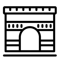 Capital French Arch Icon Outline Nation