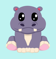 Cute Hippopotamus Cartoon