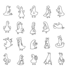 Funny Farm Duck Coloring Page