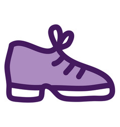 Purple Shoe On A White Background