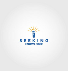 Seeking Knowledge Education Logo Design Template