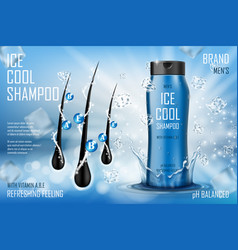 Cooling Men S Shampoo Gel With Splashing Water