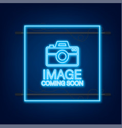 Photo Coming Soon Picture Frame Neon Sign