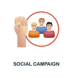 Social Campaign Icon 3d From Project Development