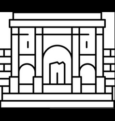 Carthage Historic Building Line Icon