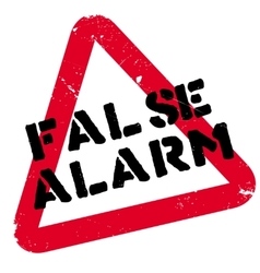 False Alarm Rubber Stamp