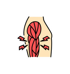 Polymyositis Color Line Icon Pictogram For Web