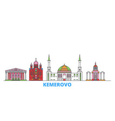 Russia Kemerovo Line Cityscape Flat