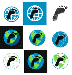 Concept Of Global Carbon Footprint