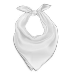 Mock Up White Bandana Buff For Neck