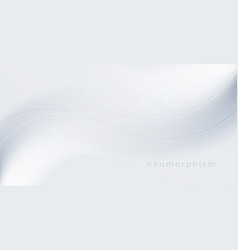 Neumorphic Style White Clean Background