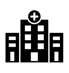 Hospital Glyph Icon For Personal And Commercial