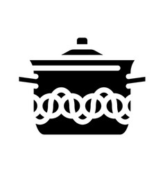 Silver Pot Cooking Glyph Icon