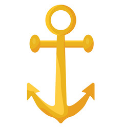 Boat Anchor On A White Background