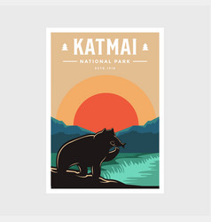 Katmai National Park Poster Design