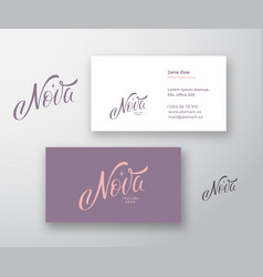 Nova Inscription Abstract Logo And Business