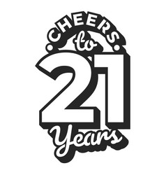 Cheers 21 Cake Topper High Quality