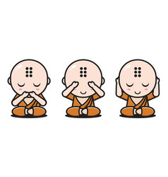 Expressions Monk Of No Speak See Hear