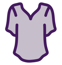 Purple Casual Tshirt On A White Background