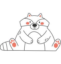 Raccoon Animal Outline