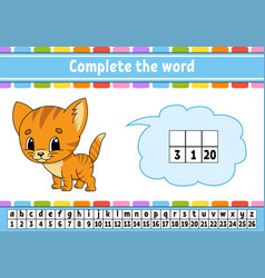 Complete The Words Cipher Code Learning