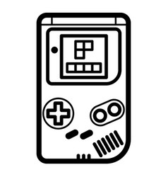 Gameboy Flat Icon Isolated On White Background