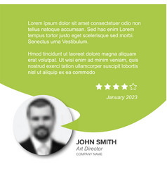 Client User Testimonial Review Layout Template