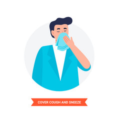 Cover Cough And Sneeze Coronavirus Alert