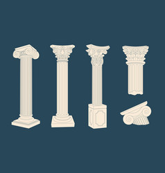 Antique Marble Columns Set