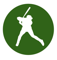 Baseball Player Circle Icon